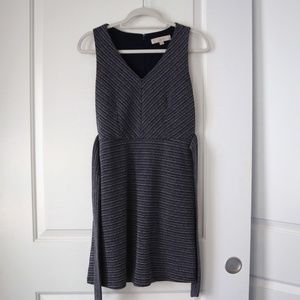 Blue and white stripe Loft dress